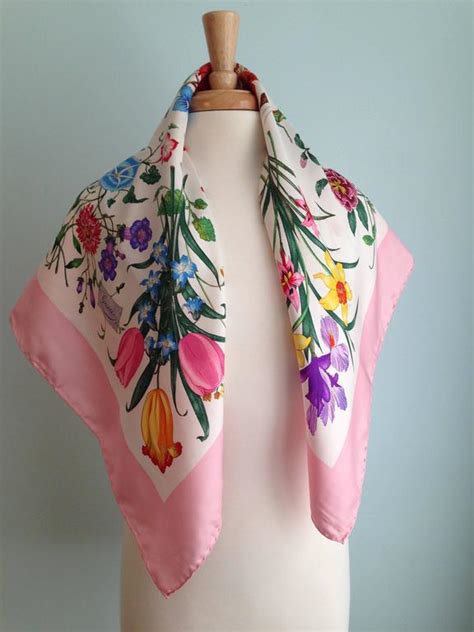 gucci pink heron scarf|gucci flora scarf princess grace.